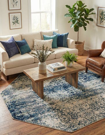 5' 3 x 5' 3 Gossamer Octagon Rug