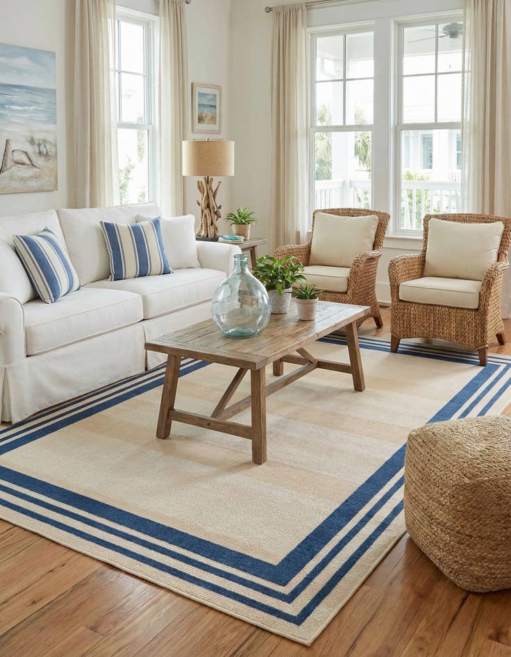 Detail image of 7' x 10' Easy-Clean Aruba Indoor / Outdoor Rug