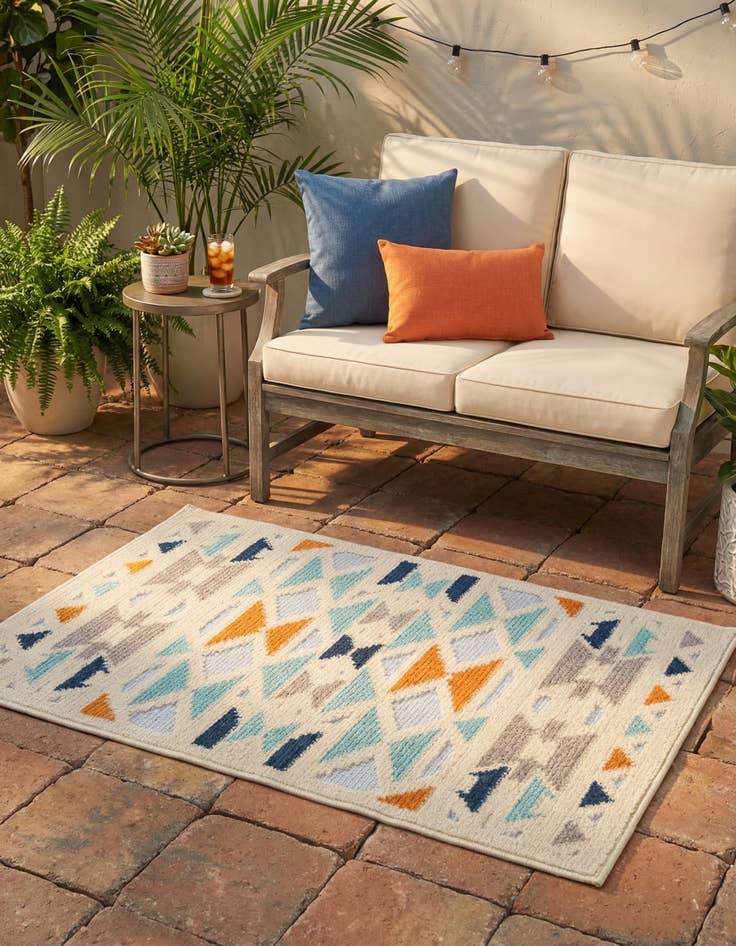 Detail image of 2' x 3'  Washable Aruba Indoor / Outdoor Rug