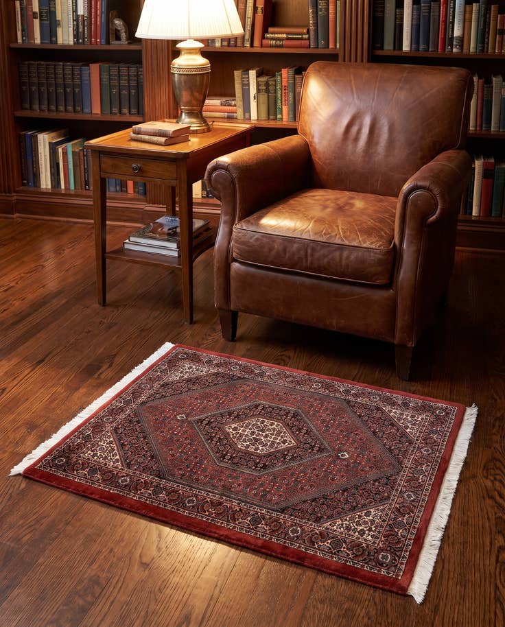 Detailansicht von 80cm x 100cm Handgeknüpft Afshar Persisch Wolle Quadrat Teppich