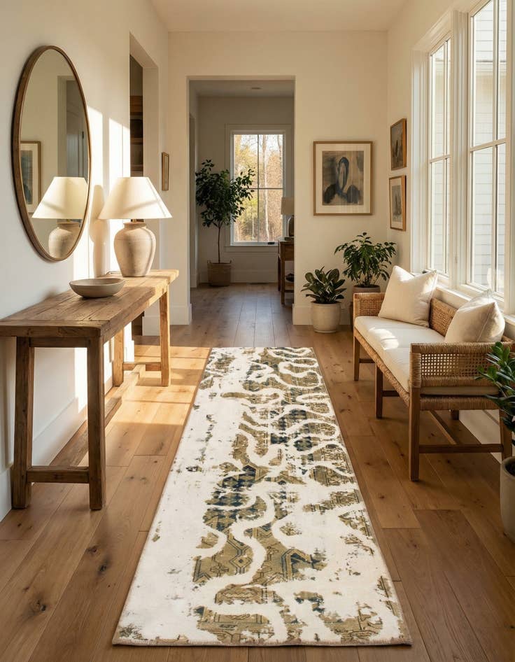 Detail image of 2' 9 x 9' 6  Hand Knotted Ultra Vintage Persian Wool Runner Rug