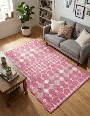 3' x 5' 3 Easy-Clean Lattice Indoor / Outdoor Rug