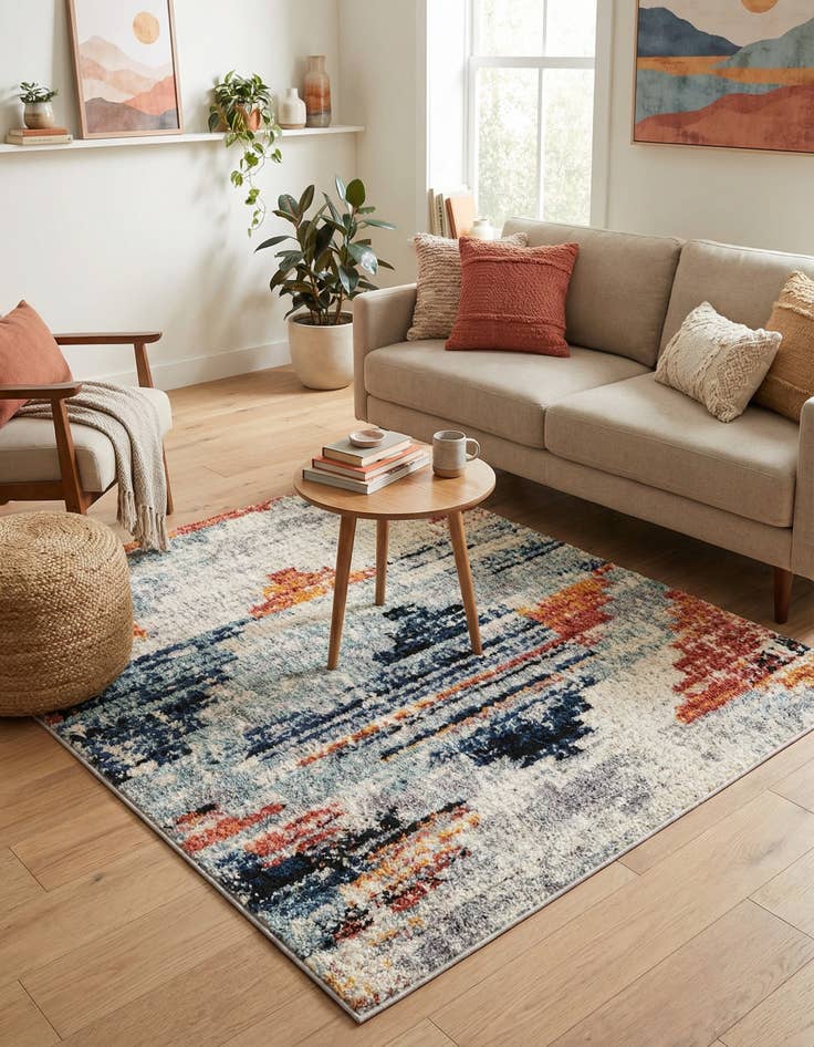 Detail image of 4' x 4' Tucson Square Rug