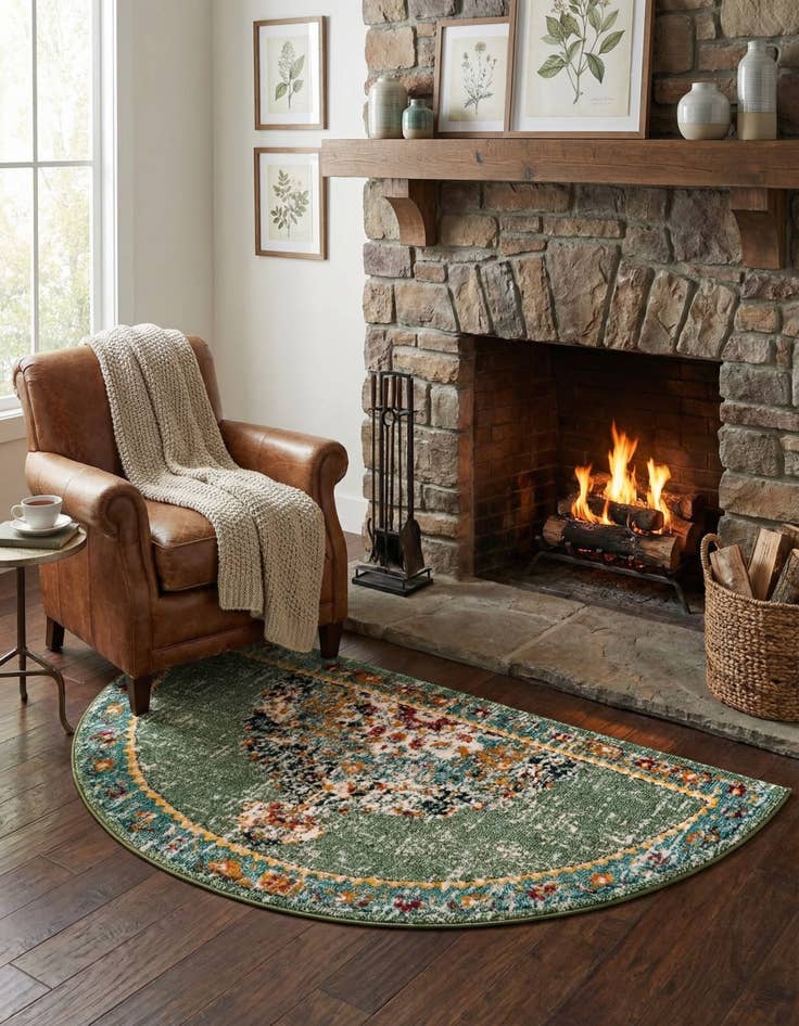 Detail image of 3' x 6' Carrington Hearth Rug
