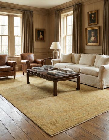 5' 7 x 7' 8 Hand Knotted Over-Dyed Ziegler Rug