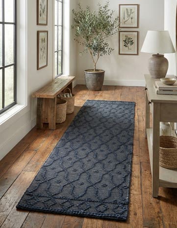 2' x 6' 1 Hand Woven Larsa Jute Runner Rug