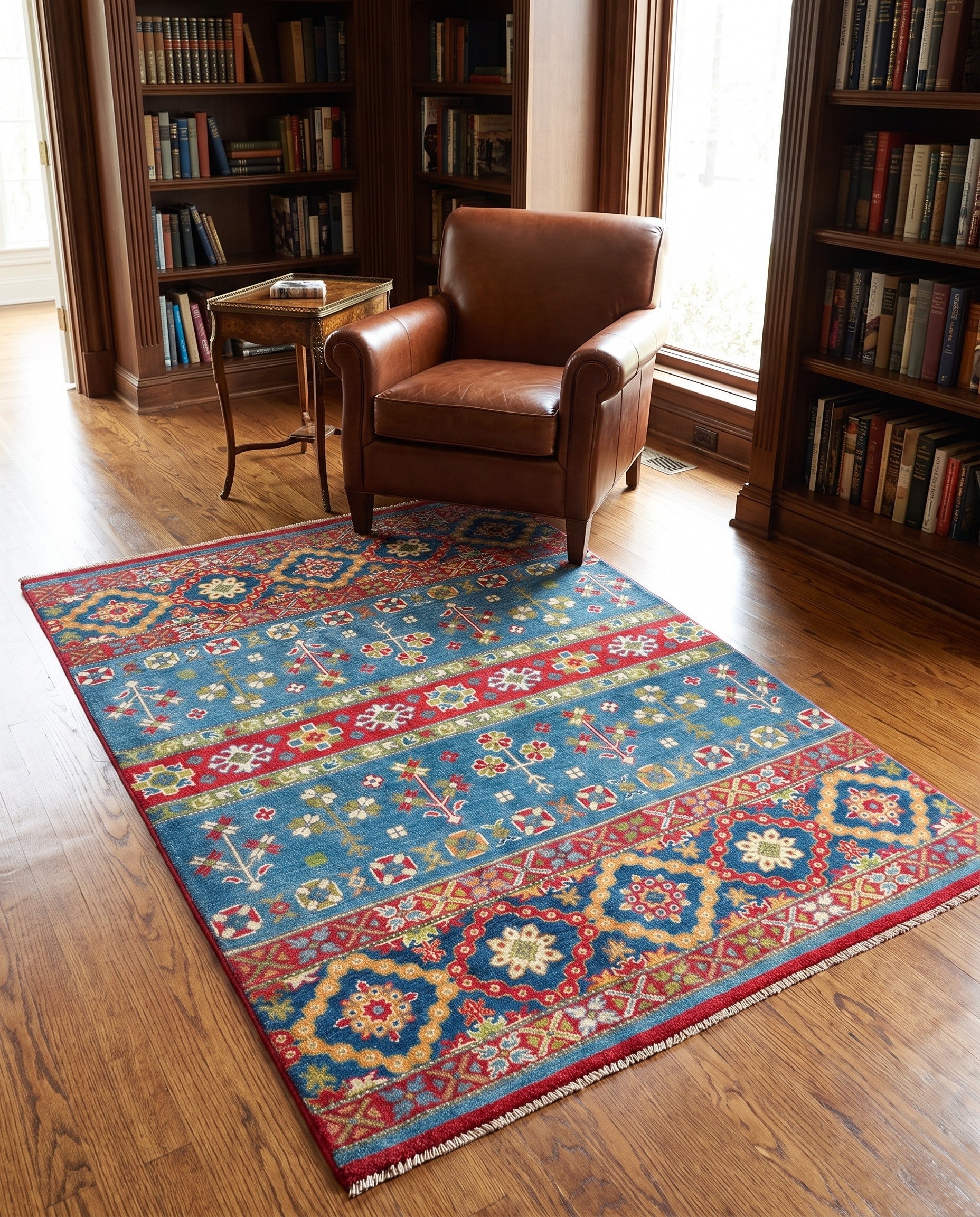Detail image 3 of 10: 4' x 6' Hand Knotted Kazak Rug