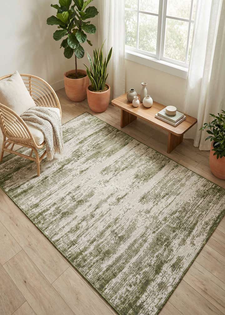 5' 3 x 8' Easy-Clean Modern Indoor / Outdoor Rug