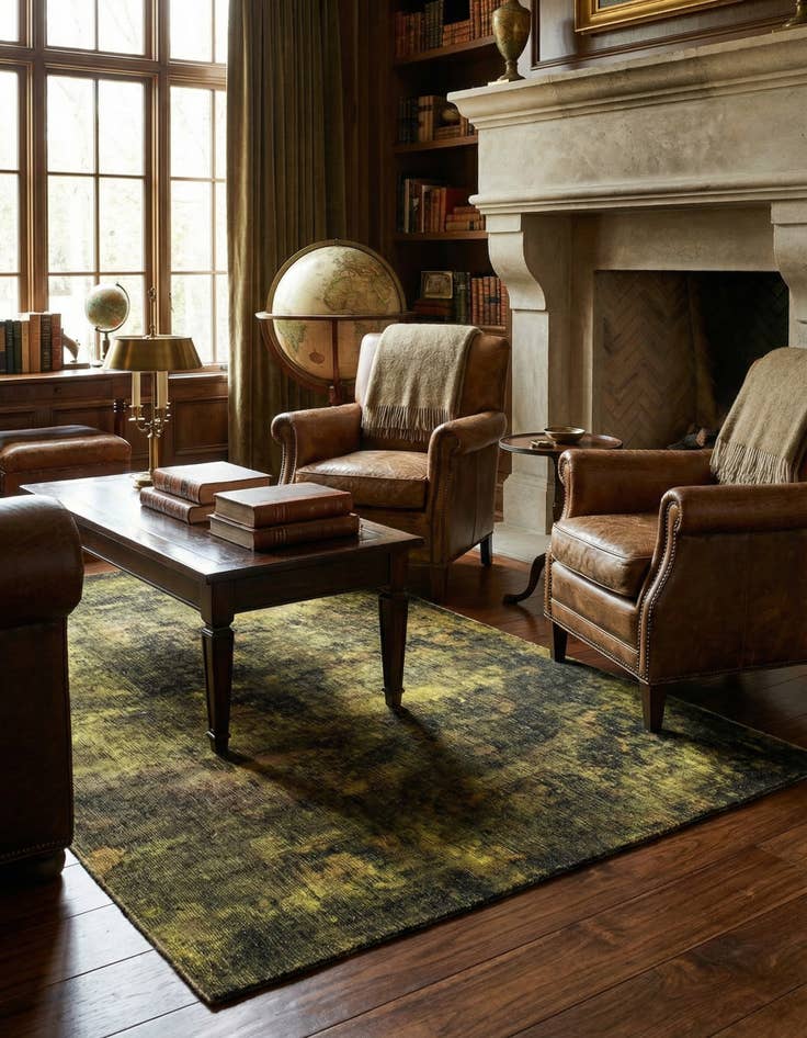 Detail image of 3' 8 x 6' 3  Hand Knotted Vintage Royal Persian Wool Rug