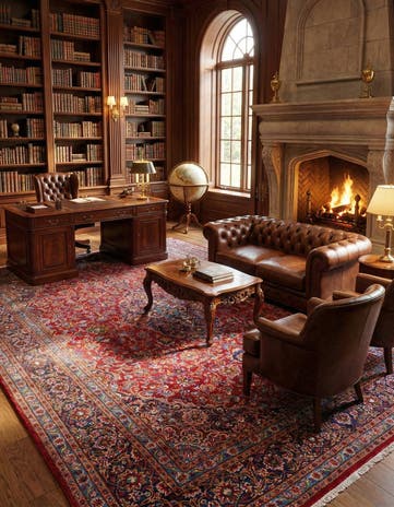 9' 8 x 13' Hand Knotted Mashad Persian Wool Rug