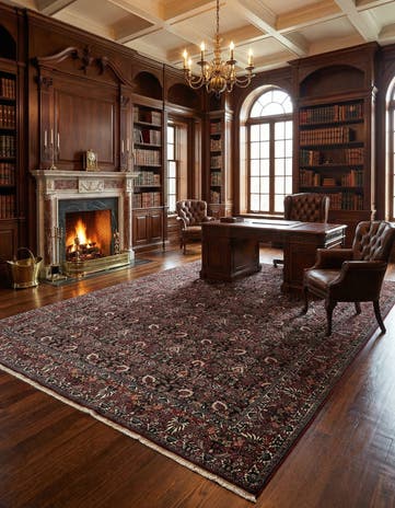 8' 3 x 11' 2 Bidjar With Silk Rug