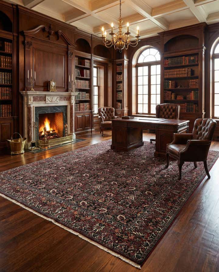 8' 3 x 11' 2 Bidjar With Silk Rug