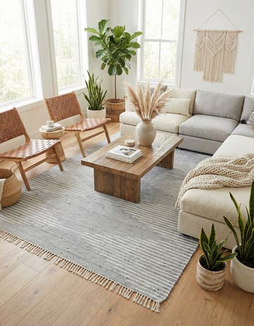 9' x 12' Chindi Cotton Rug