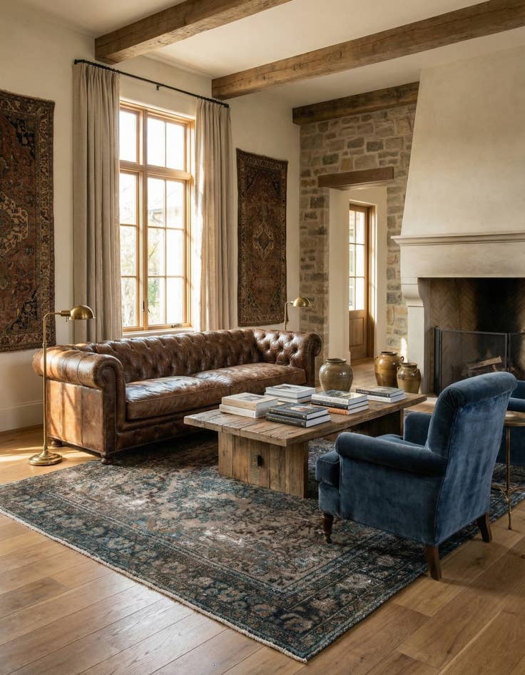 Detail image of 6' 8 x 9' 9  Hand Knotted Ultra Vintage Persian Wool Rug