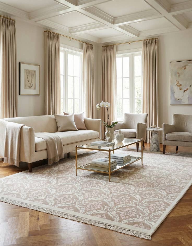 Detail image of 7' 11 x 10' 6  Hand Knotted Darya Wool Rug