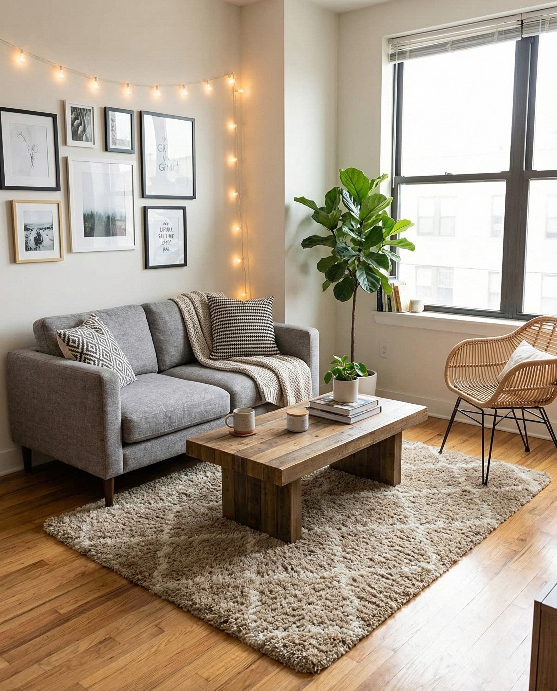  6' x 6' Moroccan Trellis Shag Square Rug