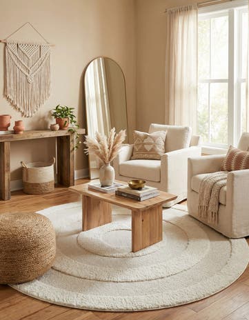 7' 10 x 7' 10 Boho Round Rug
