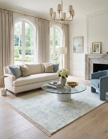 5' 7 x 7' 10 Hand Knotted Darya Wool Rug