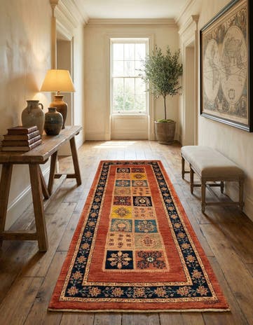 2' 9 x 6' 9 Luribaft Wool Runner Rug