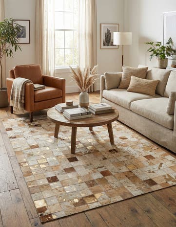 4' x 6' Cowhide - Patchwork Rug
