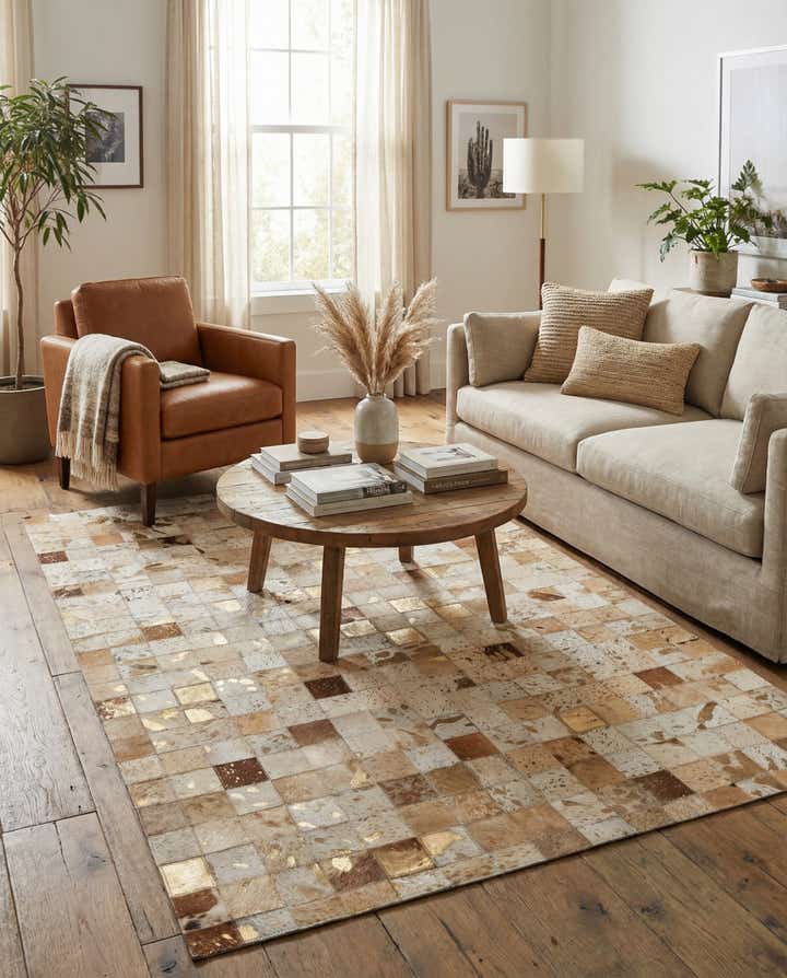 4' x 6' Cowhide - Patchwork Rug