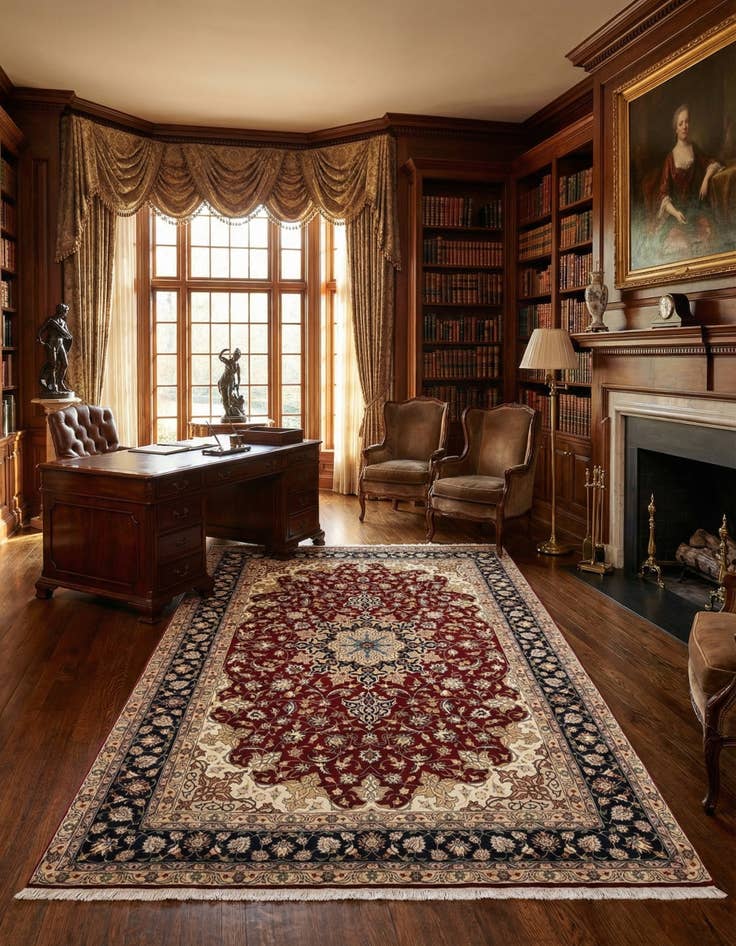 Detail image of  6' 8 x 10' 4 Tabriz Rug