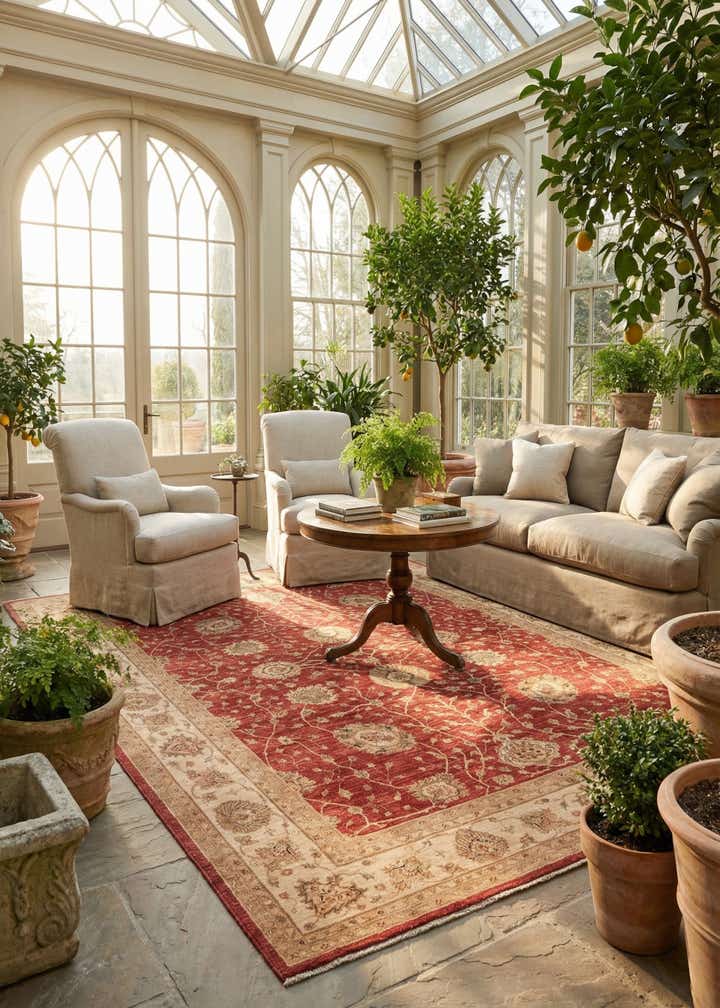 9' 5 x 12' 8 Hand Knotted Peshawar Ziegler Rug