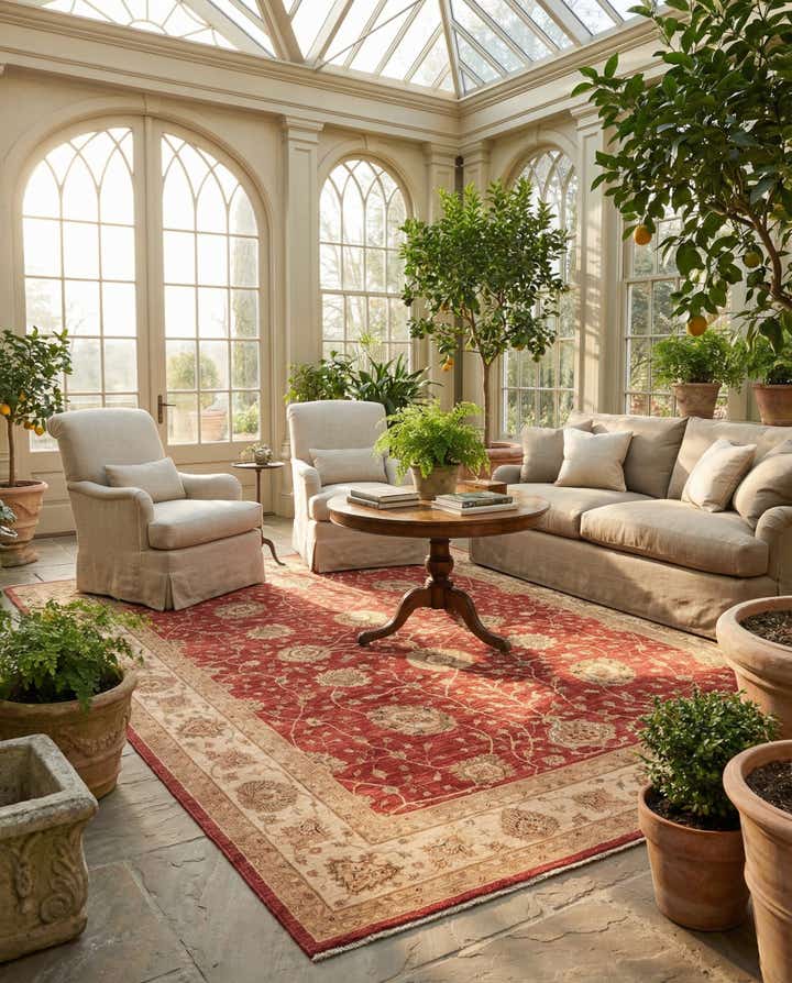 9' 5 x 12' 8 Hand Knotted Peshawar Ziegler Rug