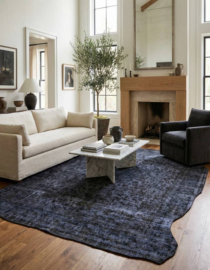 Detail image of 9' 6 x 12' 3  Hand Knotted Ultra Vintage Persian Wool Rug