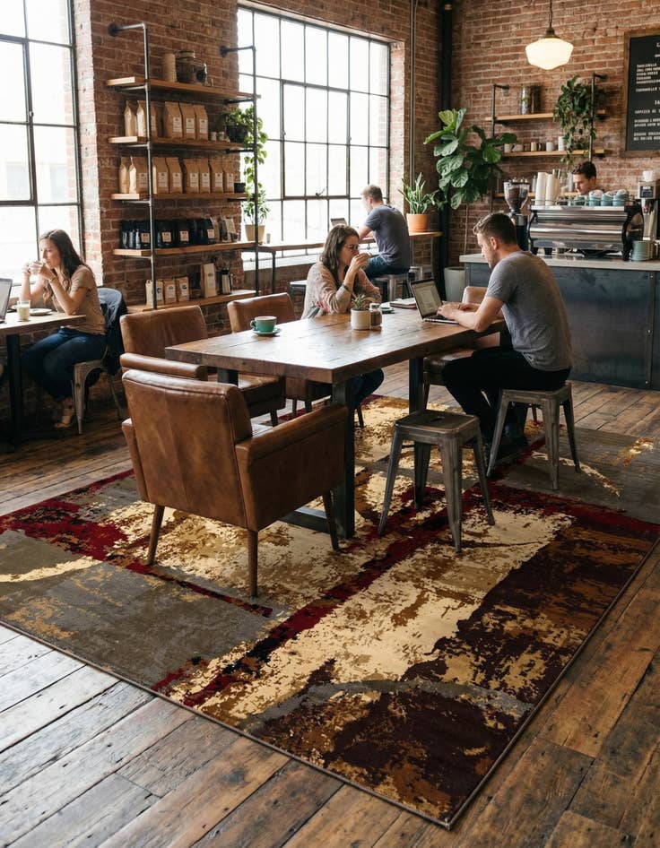 Detail image of 10' x 13' Coffee Shop Rug