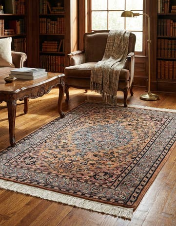 3' 3 x 5' 11 Hand Knotted Kashmir Oriental Rug
