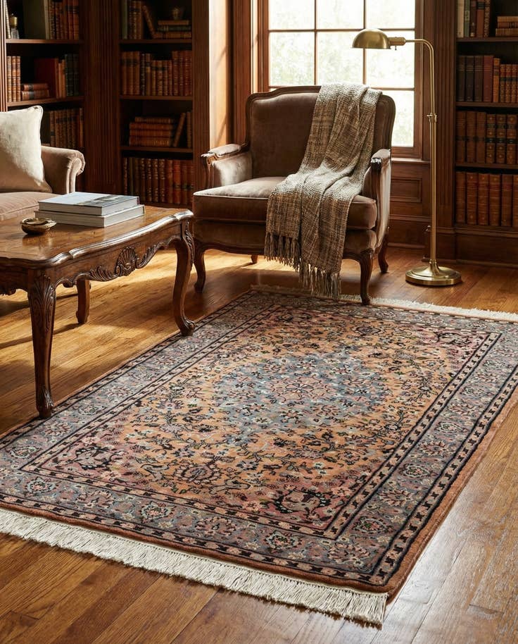 Detail image of 3' 3 x 5' 11 Hand Knotted Kashmir Oriental Rug