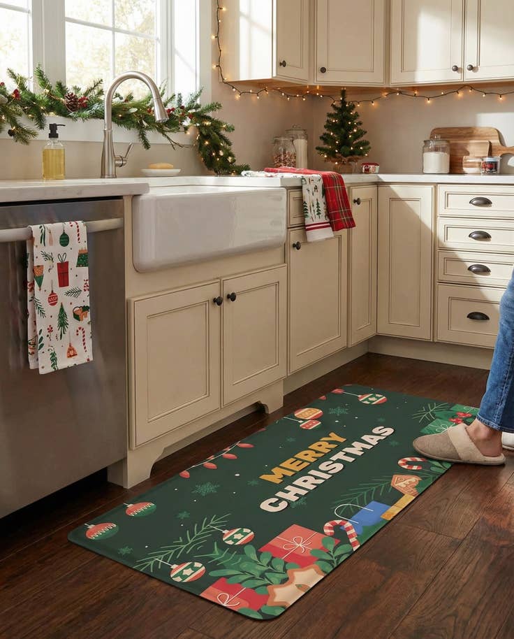 Detail image of 2' x 5' Merry Christmas Comfort Mat