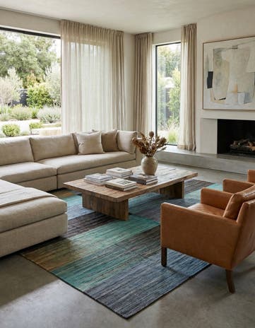7' 10 x 9' 6 Hand Woven Kilim Modern Wool Rug