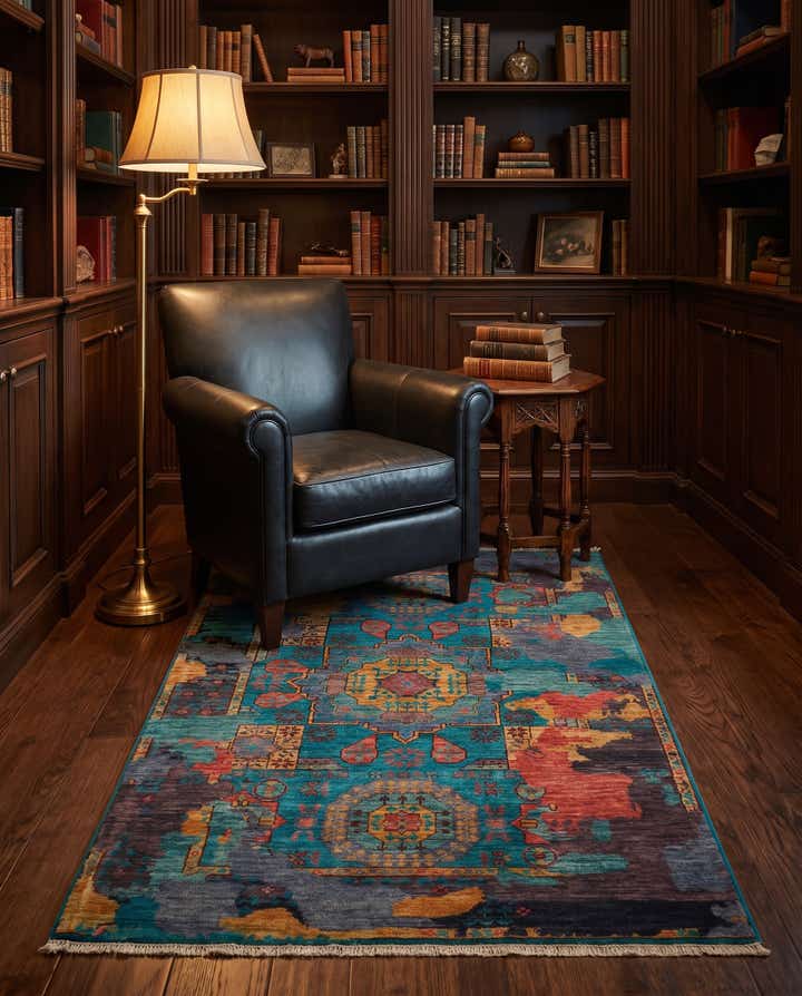 3' 3 x 4' 11 Hand Knotted Mamluk Ziegler Rug