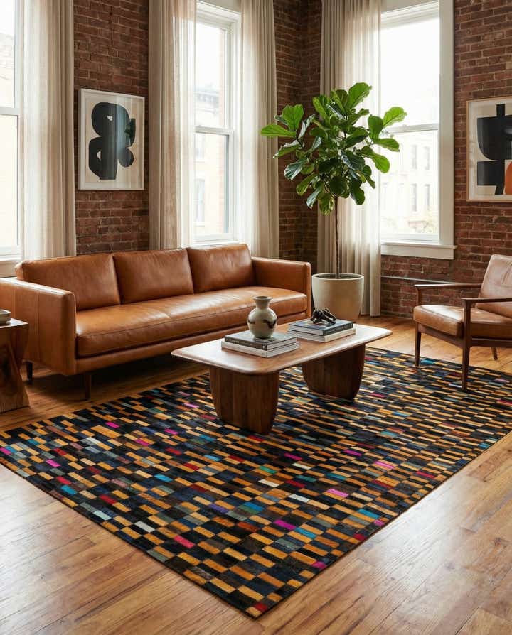 5' 2 x 7' 11 Cowhide - Patchwork Rug