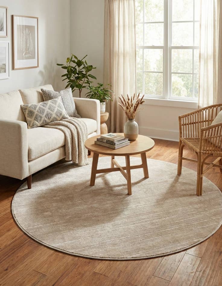 Detail image of Jill Zarin 5' 3 x 5' 3 Uptown Madison Avenue Round Rug