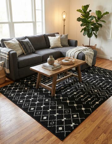 6' x 9' Moroccan Trellis Rug