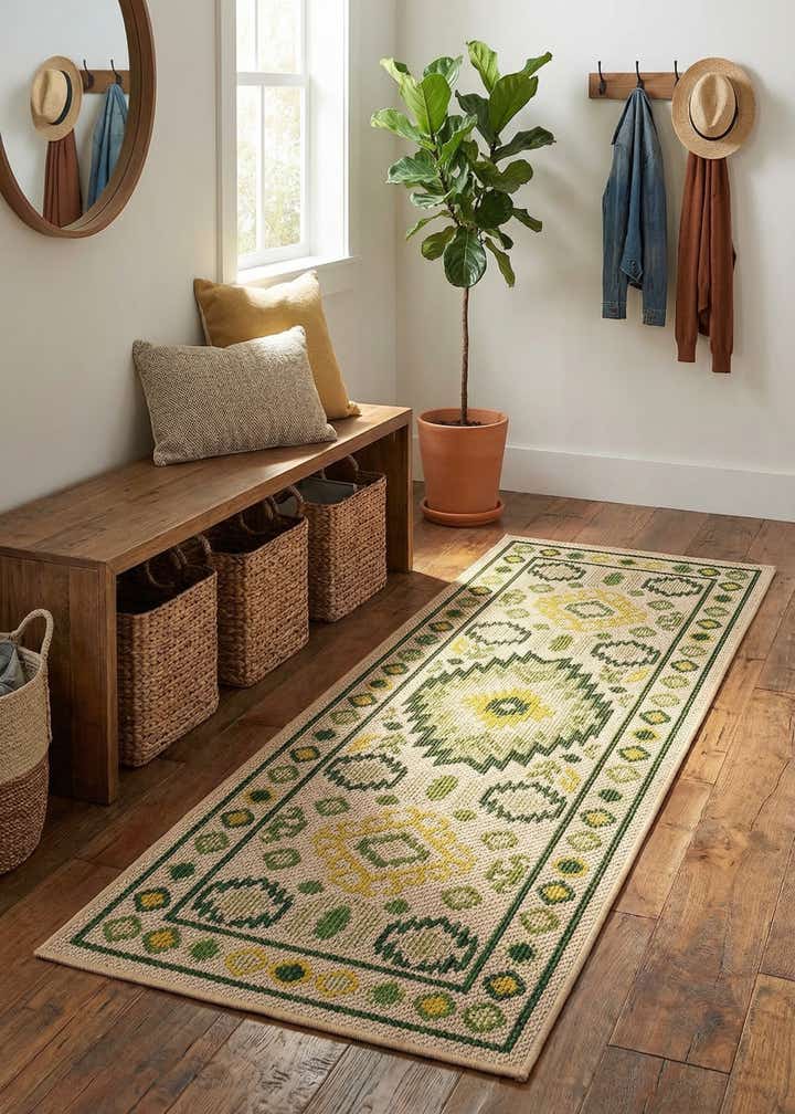 2' x 5' Easy-Clean Baja Indoor / Outdoor Runner Rug
