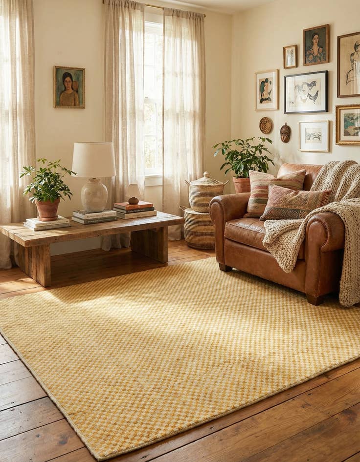 Detail image of 5' x 6' 8  Hand Knotted Kashkuli Gabbeh Wool Rug