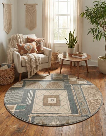 4' x 4' Savannah Round Rug