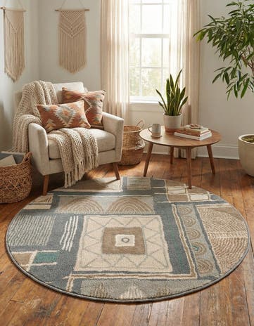 4' x 4' Savannah Round Rug