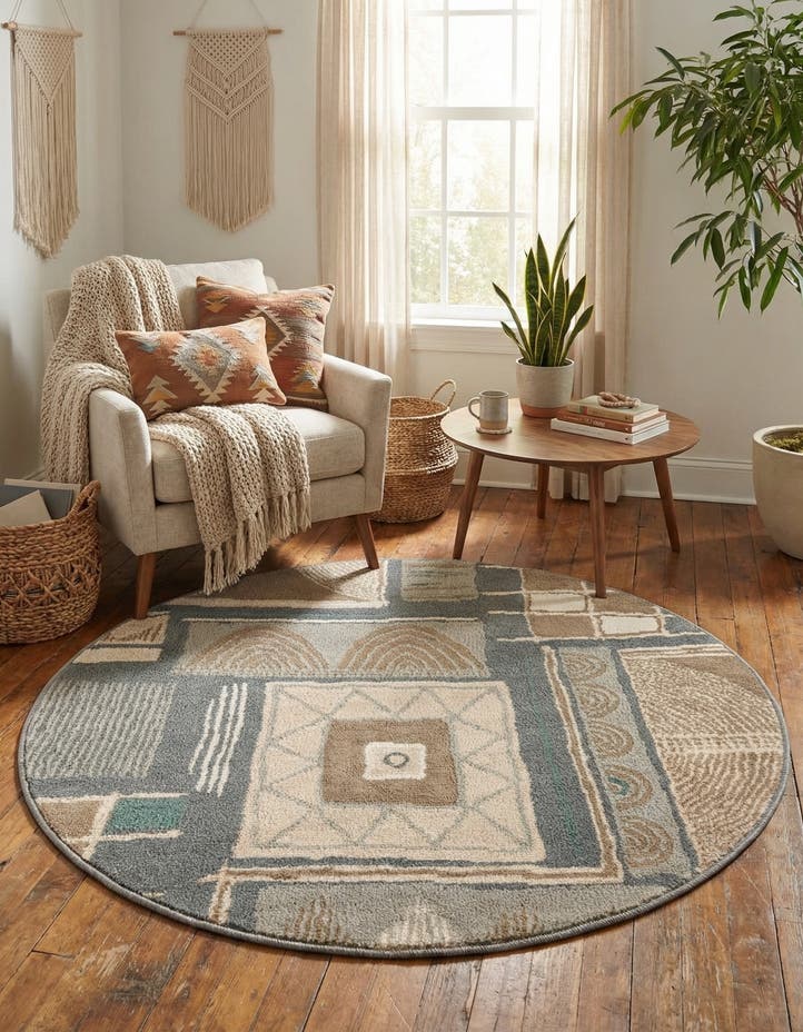 4' x 4' Savannah Round Rug