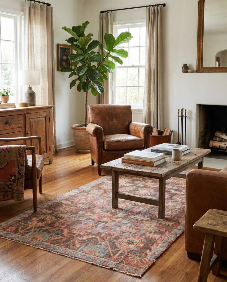 Detail image of 3' 4 x 6' 1 Hand Knotted Ultra Vintage Persian Wool Rug