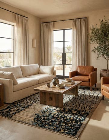 5' 11 x 7' 11 Hand Knotted Moroccan Wool Rug