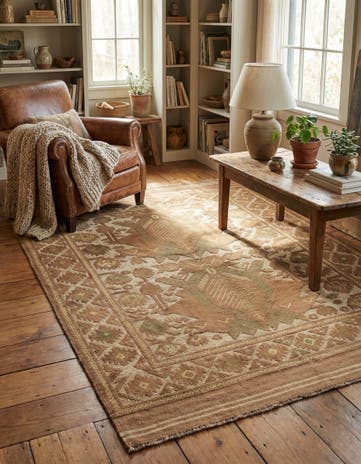 4' x 5' 9 Hand Woven Sumak Wool Rug
