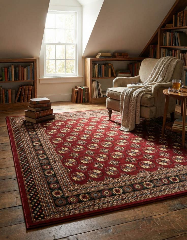 Detail image of  7' 10 x 10' Bokhara Rug