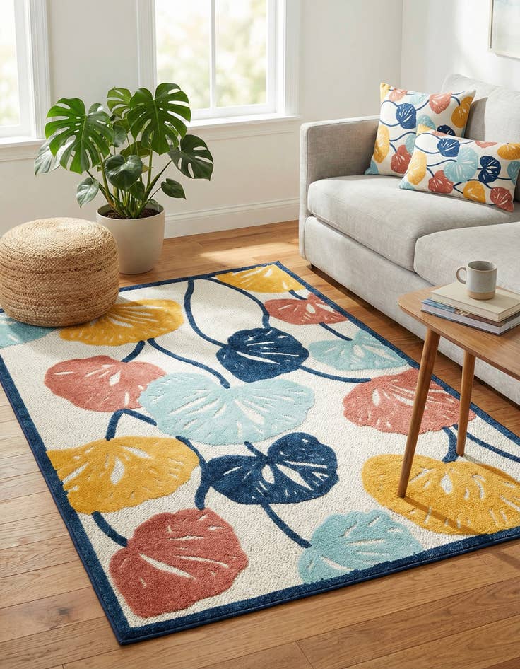 Detail image of 6' x 9'  Washable Belize Indoor / Outdoor Rug