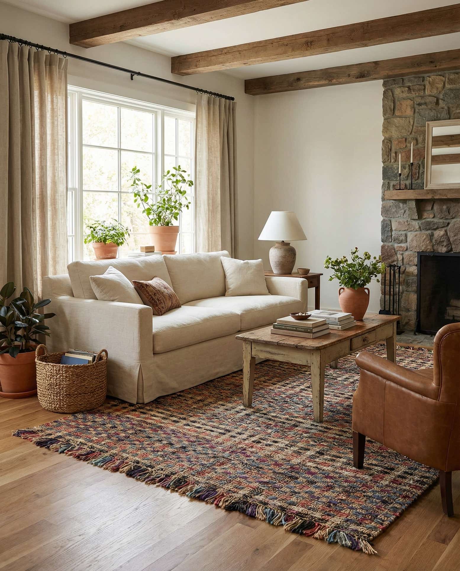 6' 1 x 9' Hand Woven Chunky Jute Rug
