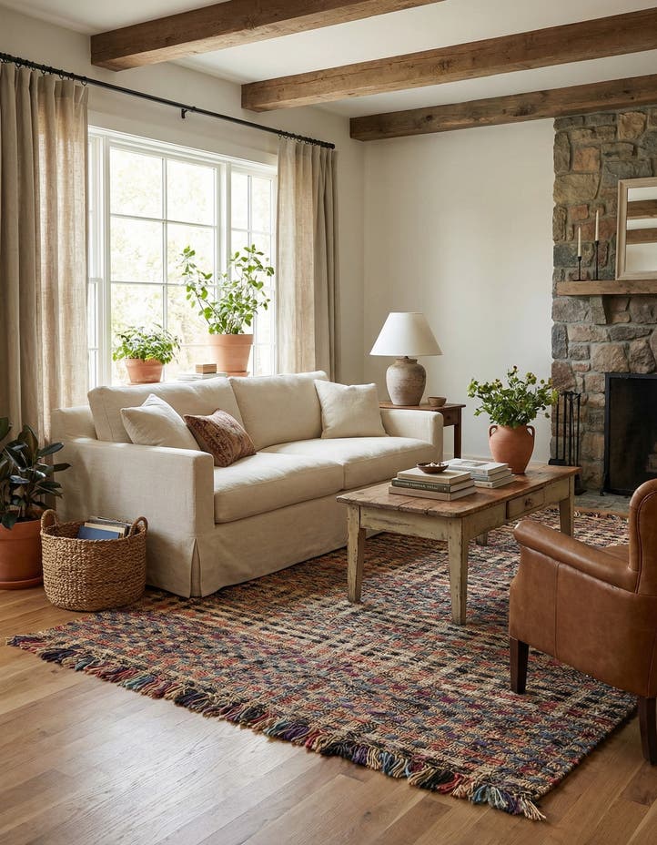 6' 1 x 9' Hand Woven Chunky Jute Rug
